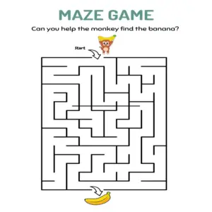 Animal Maze Adventure! Printable Worksheets for Kids | Fine Motor Skills & Problem-Solving Activity