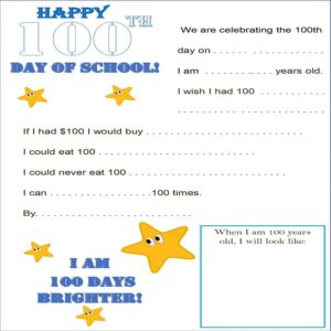 The Ultimate 100th Day of School Celebration Worksheet | Printable Activity