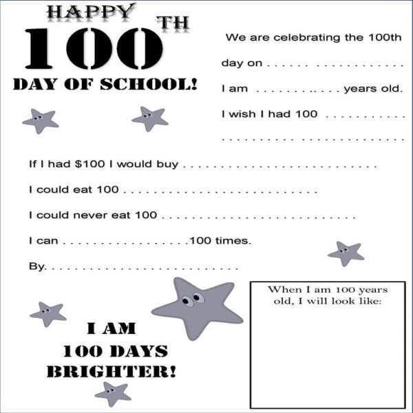 The Ultimate 100th Day of School Celebration Worksheet | Printable Activity - Image 2