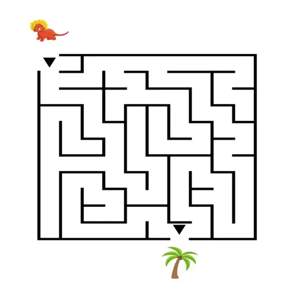 Dinosaur Maze Adventure | 15 Cute & Easy Mazes for Kids - Image 3