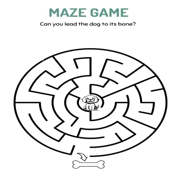 Animal Maze Adventure! Printable Worksheets for Kids | Fine Motor Skills & Problem-Solving Activity - Image 2