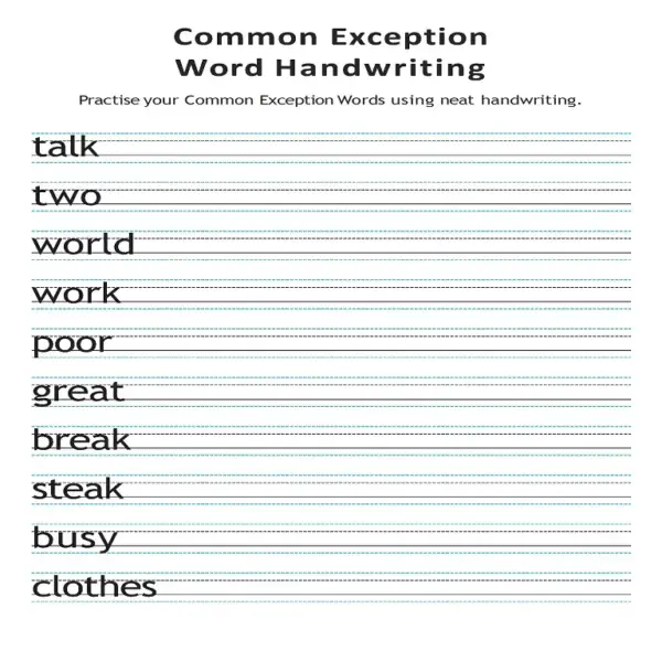 The Complete Tricky Words & CEW Handwriting Practice Pack | Phases 2-6