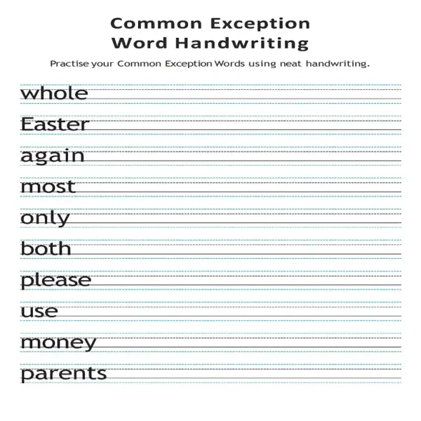 The Complete Tricky Words & CEW Handwriting Practice Pack | Phases 2-6