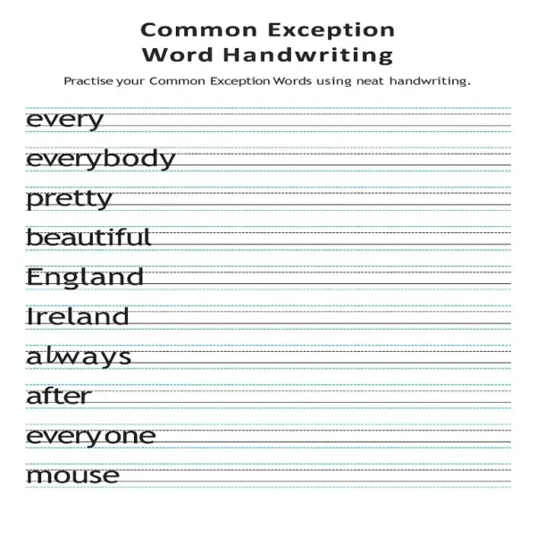 The Complete Tricky Words & CEW Handwriting Practice Pack | Phases 2-6