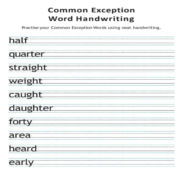 The Complete Tricky Words & CEW Handwriting Practice Pack | Phases 2-6