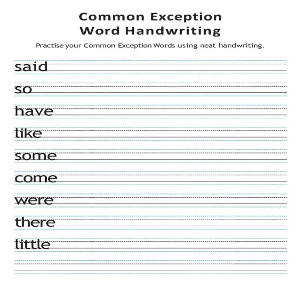 The Complete Tricky Words & CEW Handwriting Practice Pack | Phases 2-6