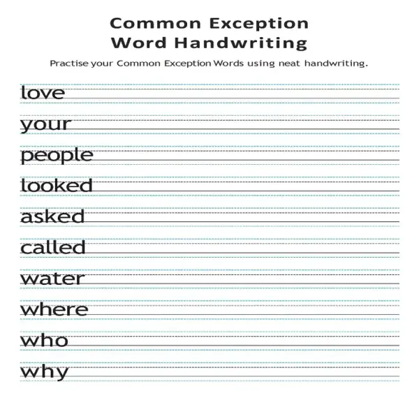 The Complete Tricky Words & CEW Handwriting Practice Pack | Phases 2-6