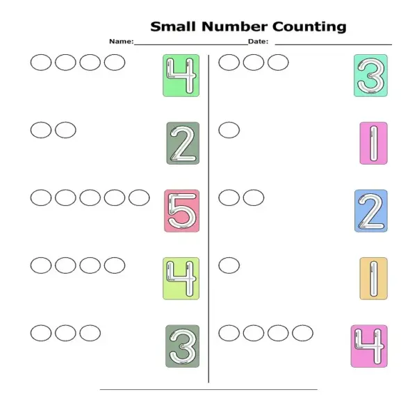 First Steps in Math: Counting Small Quantities Worksheets - Image 4