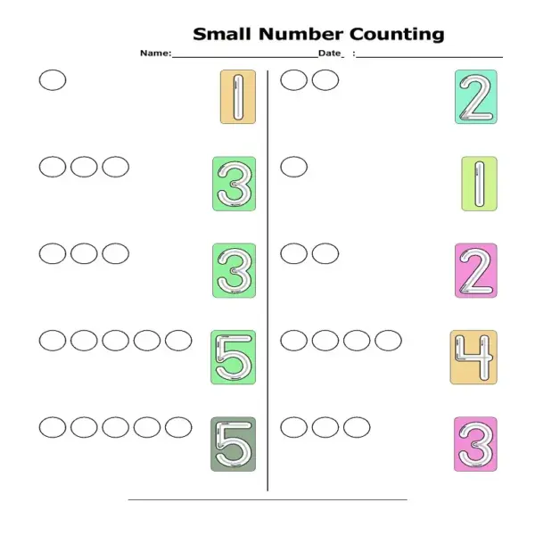 First Steps in Math: Counting Small Quantities Worksheets - Image 3