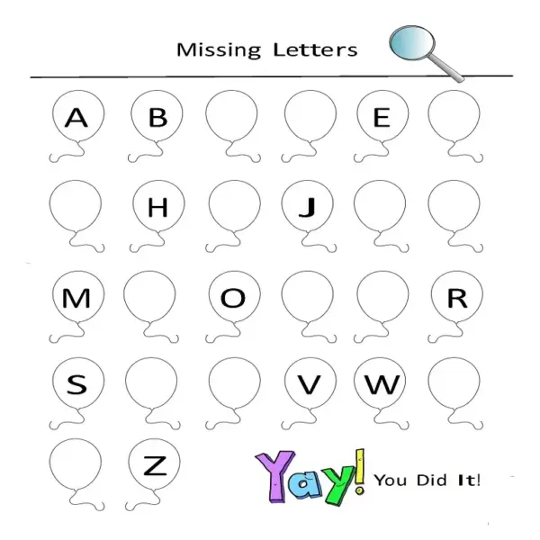 The Ultimate Missing Letters Activity | Printable Alphabet Knowledge Worksheets