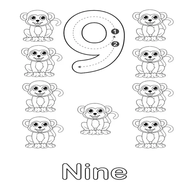 All-in-One Number Coloring Pages 0-10 | Count, Color & Learn
