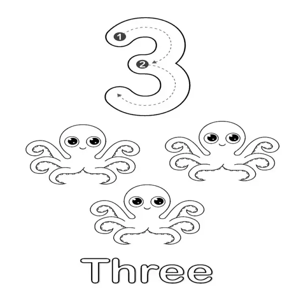 All-in-One Number Coloring Pages 0-10 | Count, Color & Learn