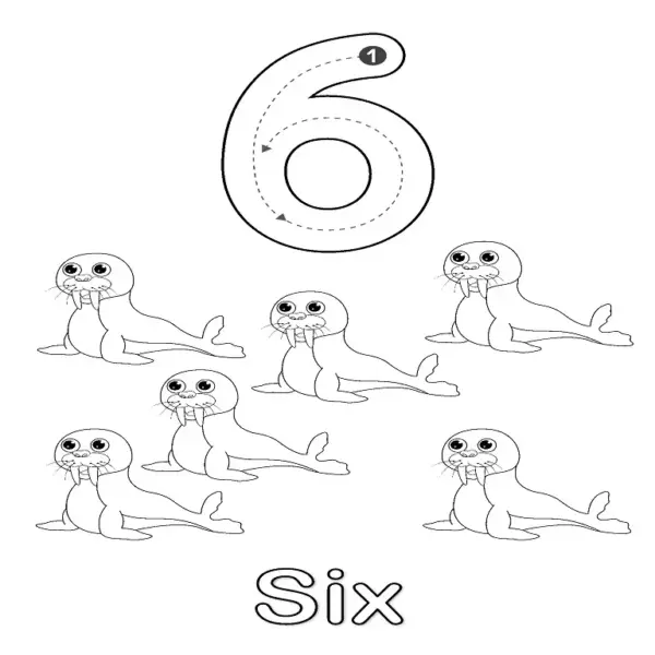 All-in-One Number Coloring Pages 0-10 | Count, Color & Learn