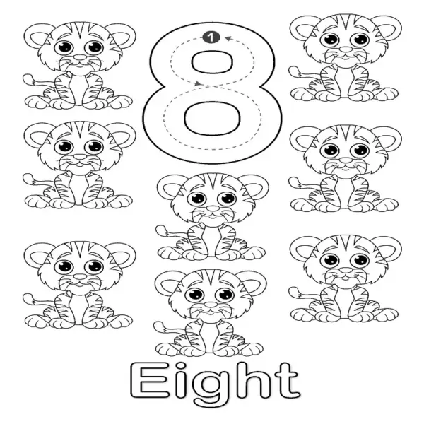 All-in-One Number Coloring Pages 0-10 | Count, Color & Learn
