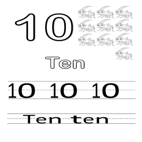 Master Number Writing: 0-10 Handwriting & Tracing Worksheets
