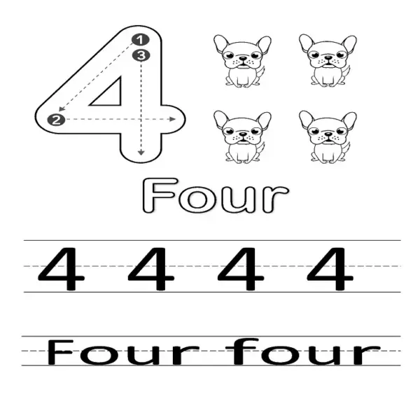 Count, Color & Trace Numbers 0-10 | All-in-One Printable Worksheets