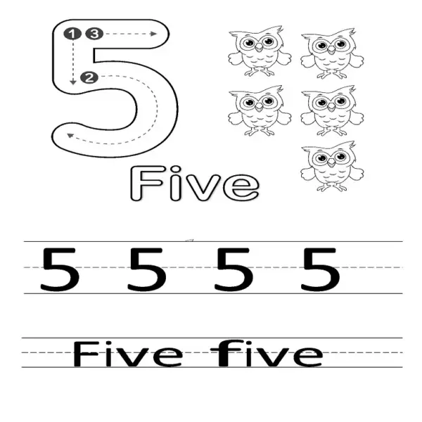 Count, Color & Trace Numbers 0-10 | All-in-One Printable Worksheets