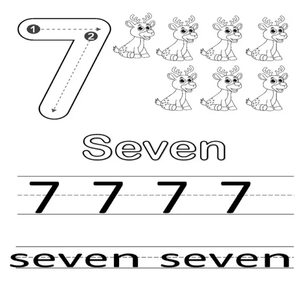 Count, Color & Trace Numbers 0-10 | All-in-One Printable Worksheets