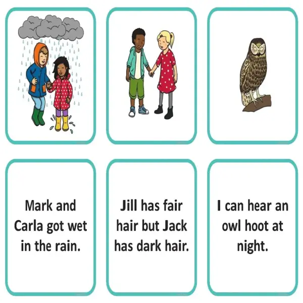 Inference & Reading Skills | Picture & Caption Matching Task Cards