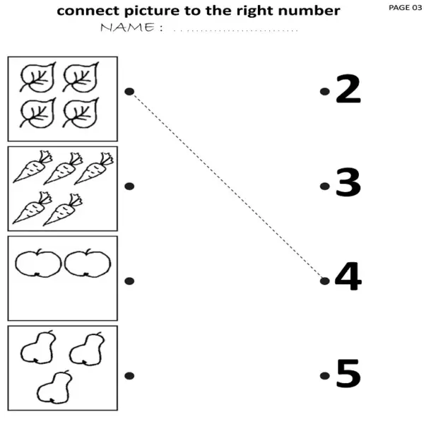 Connect & Count | 10 Picture-to-Number Matching Worksheets - Image 3