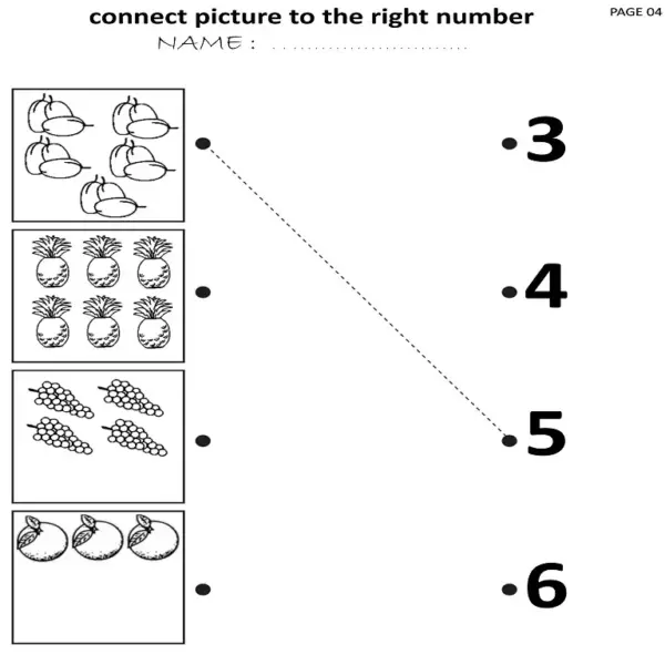 Connect & Count | 10 Picture-to-Number Matching Worksheets - Image 2