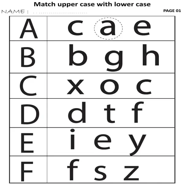 The Ultimate Letter Matching Activity | Uppercase & Lowercase Worksheets