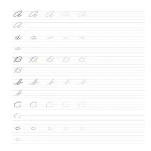 Handlettering Practice Sheets | Printable Lowercase Alphabet (a-z) for Beginners | Modern Calligraphy Worksheets & Brush Lettering Drills