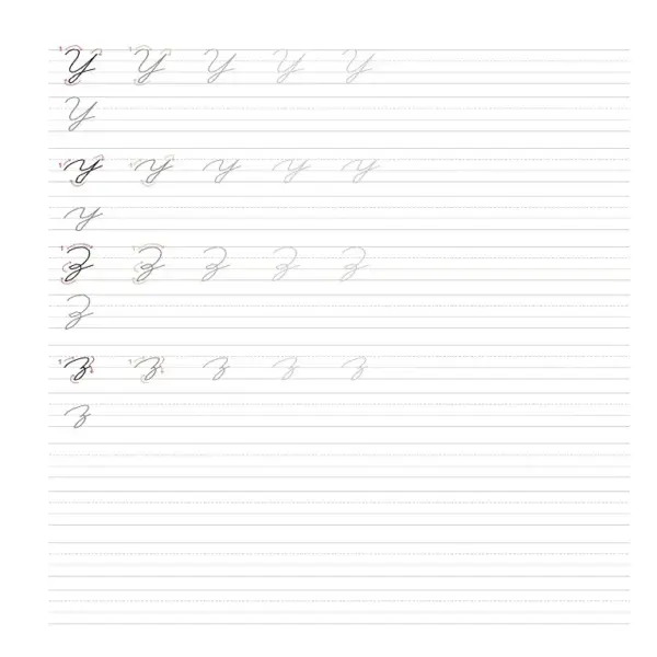 Handlettering Practice Sheets | Printable Lowercase Alphabet (a-z) for Beginners | Modern Calligraphy Worksheets & Brush Lettering Drills