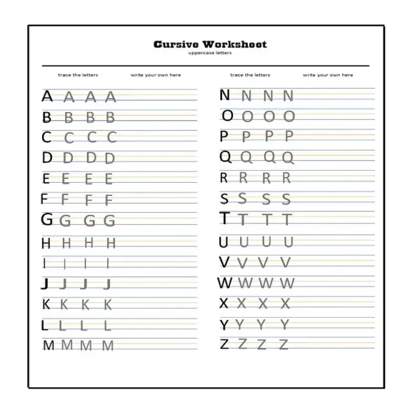Modern Cursive Handwriting Practice Workbook | Printable PDF for Teens & Adults
