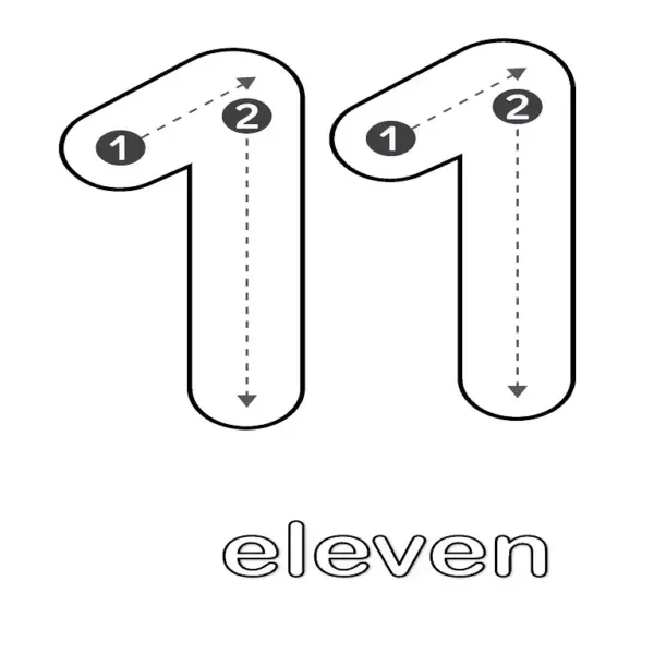 Number Tracing 10-20 Printable | Preschool Math Worksheets for Handwriting Practice & Fine Motor Skills | Homeschool & Kindergarten Activity