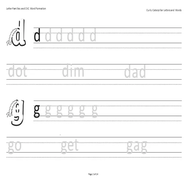 The Ultimate Handwriting & Phonics Pack | Letter Families & CVC Words - Image 4