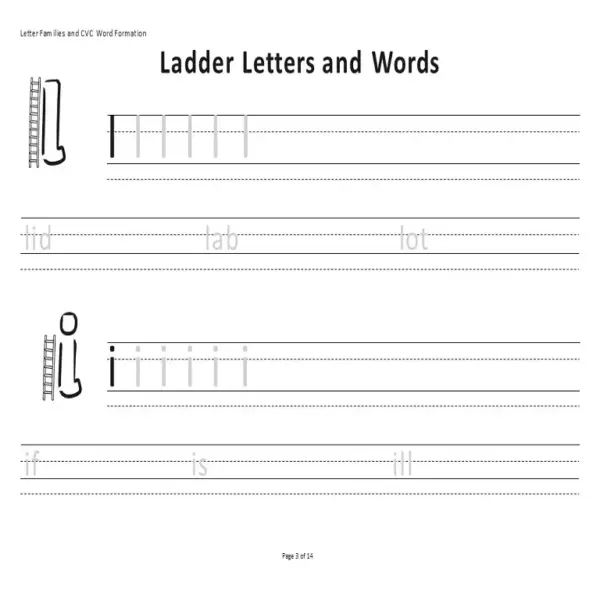 The Ultimate Handwriting & Phonics Pack | Letter Families & CVC Words - Image 3