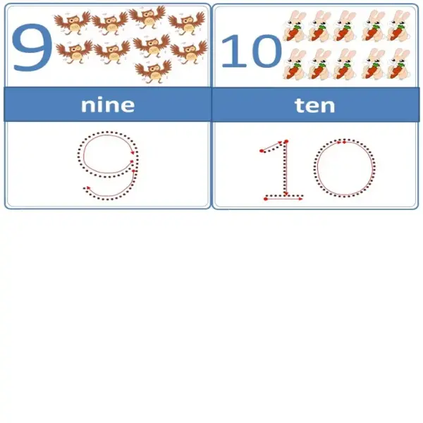 Editable Farm Animal Number Tracing & Counting Flash Cards - Image 2