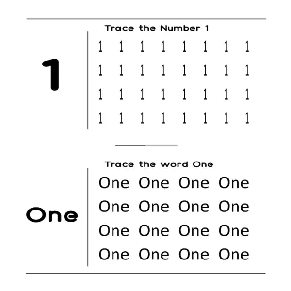 The Ultimate 1-10 Number Fun Pack | Trace & Color Worksheets - Image 3