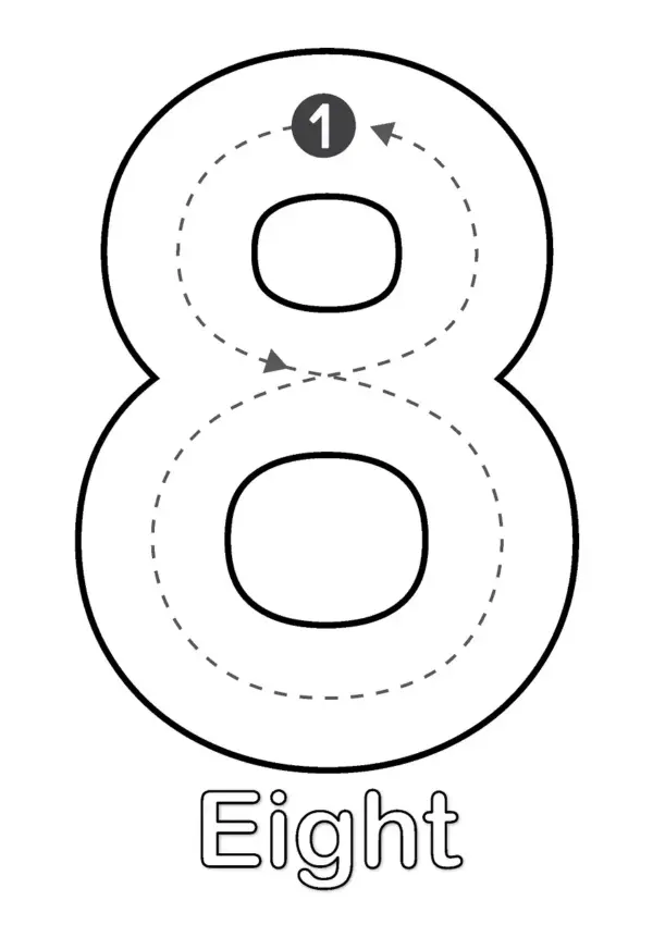 Number Tracing Worksheets 1-10 | No-Prep Printable Handwriting Practice for Pre-K & Kindergarten - Image 4